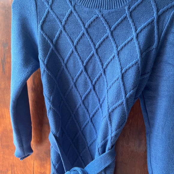 Blue long sleeve sweater dress Large - Picture 6 of 8
